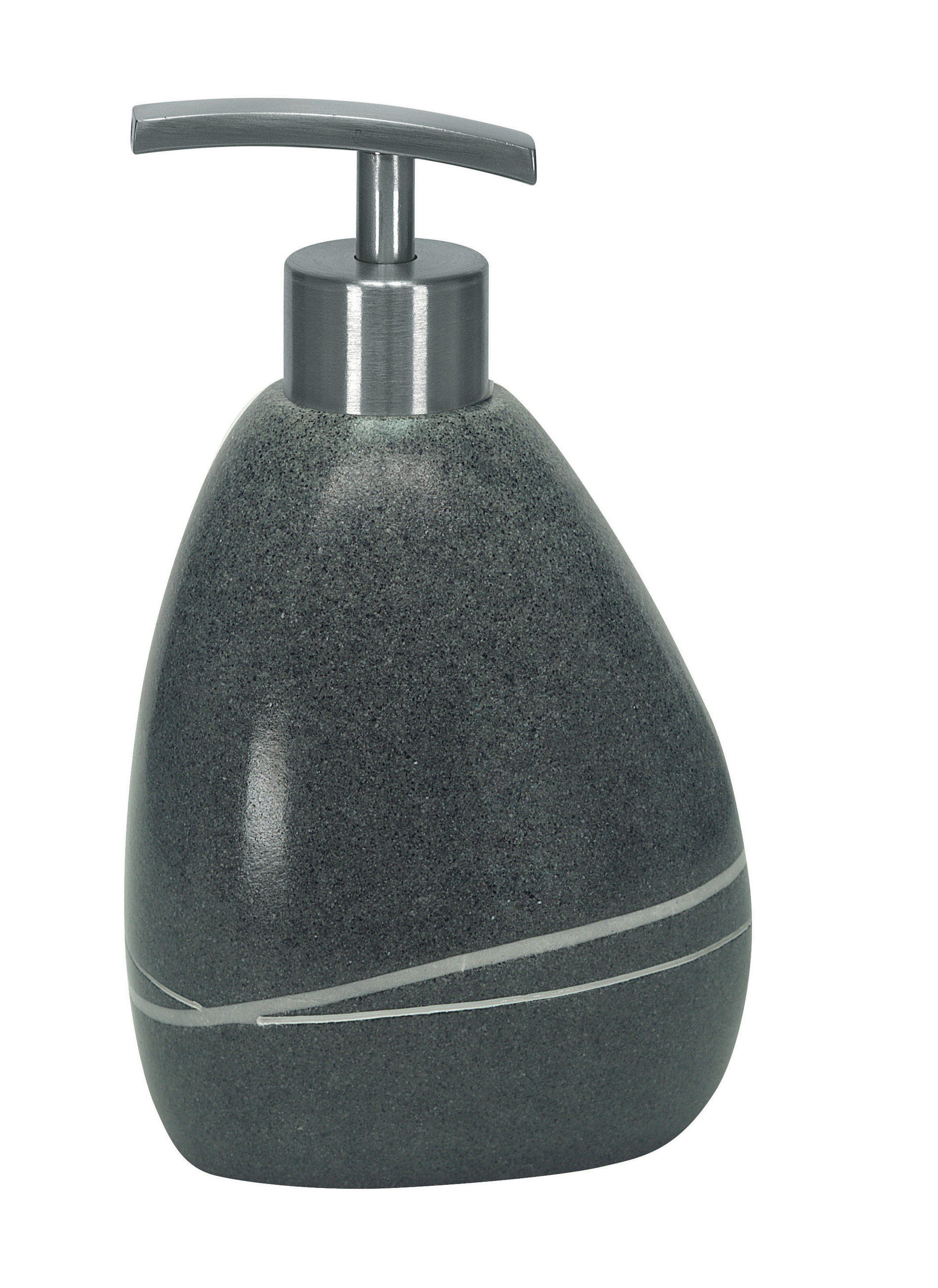 DOZATOR TEKUĆEG SAPUNA  siva  plastika  Stones  - siva, Basics, plastika (9,5/16,5cm) - Kleine Wolke
