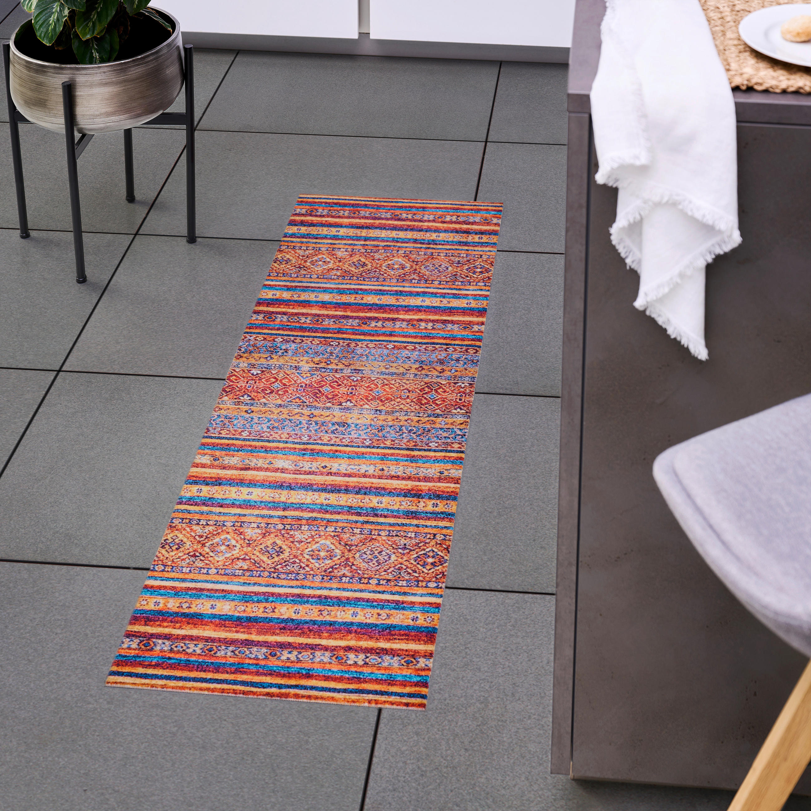 BĚHOUN, 60/150 cm, vícebarevná - vícebarevná, Lifestyle, textil/plast (60/150cm) - Esposa