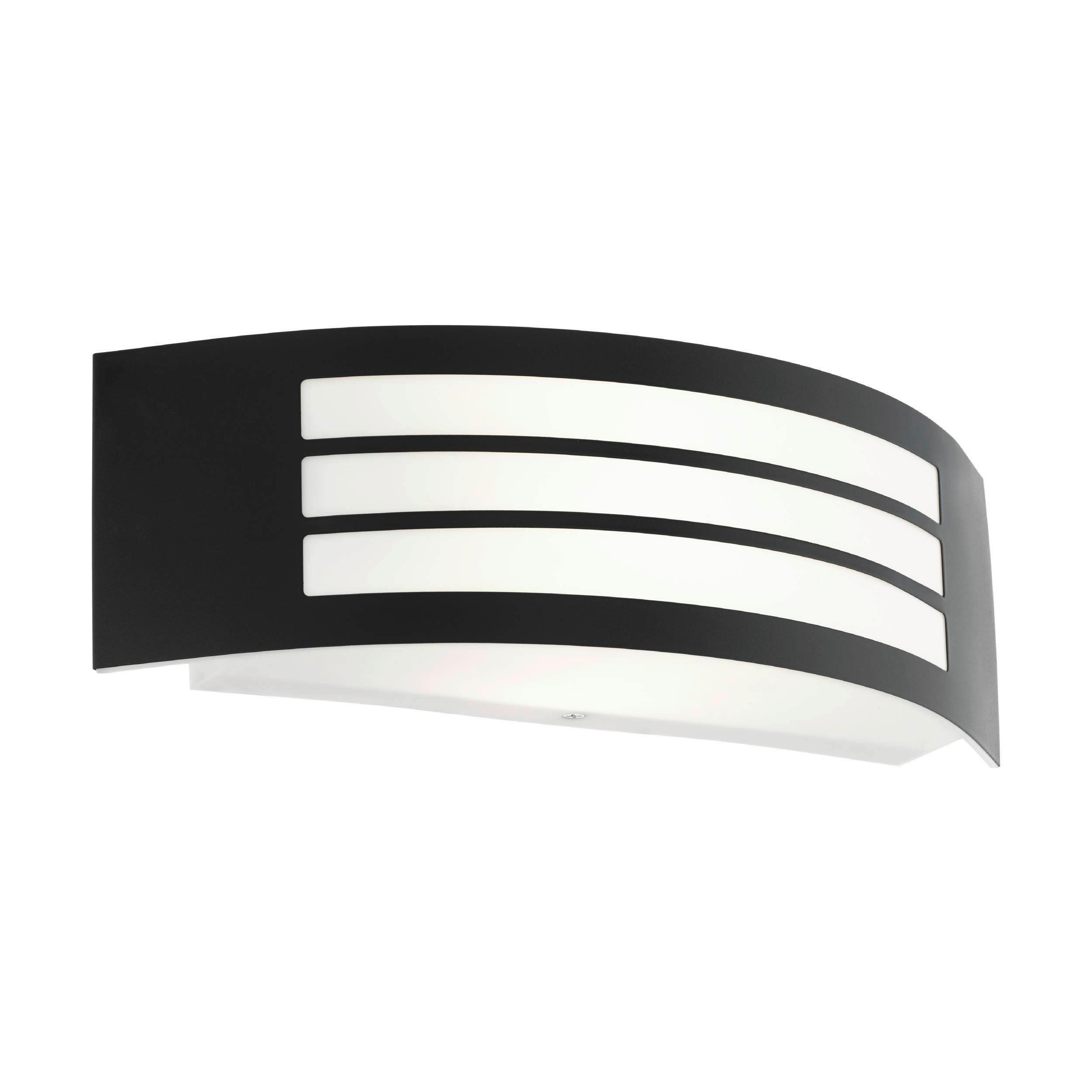 AUSSENWANDLEUCHTE 31/10/9 cm  - Schwarz/Weiß, Basics, Kunststoff/Metall (31/10/9cm) - Eglo