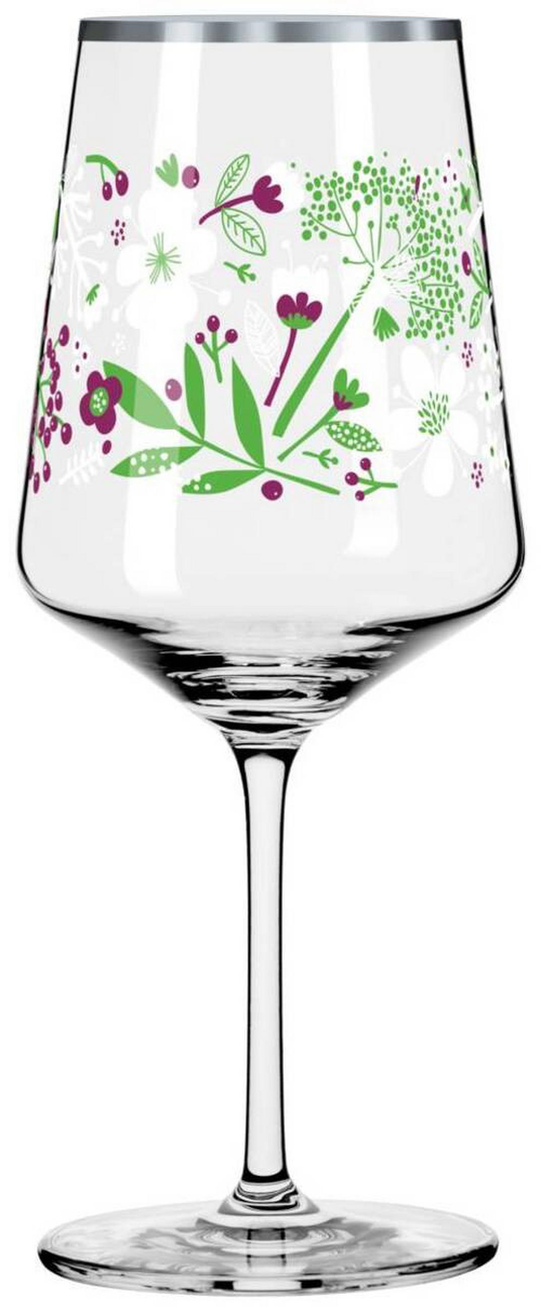 SPRITZERGLAS 544 ml 4-teilig  - Platinfarben/Lila, LIFESTYLE, Glas (20,3/26,6/19,4cm) - Ritzenhoff