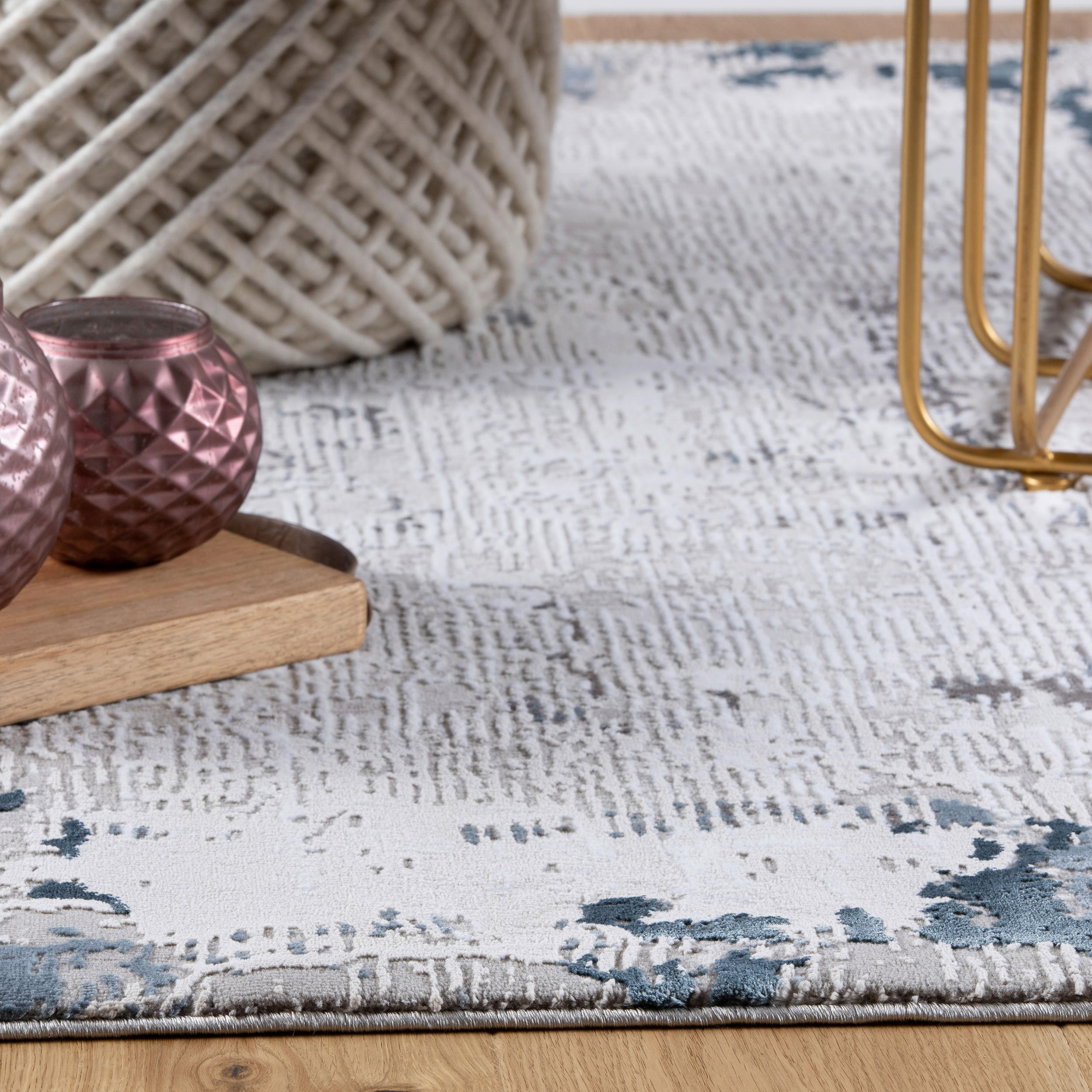 WEBTEPPICH 200/290 cm My Opal  - Blau/Beige, Design, Textil (200/290cm) - Novel
