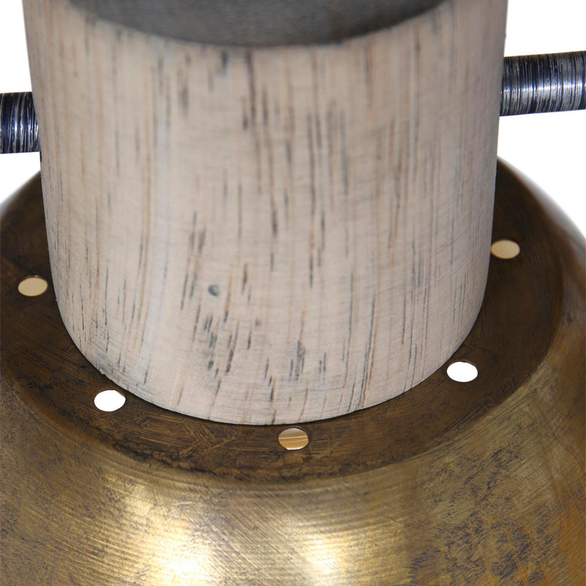 DECKENSPOTS - Bronzefarben/Kupferfarben, Trend, Holz/Metall (59/19/23cm)