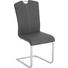 HOUPACÍ ŽIDLE, kov, kůže, šedá, barvy nerez oceli, - šedá/bílá, Design, kov/kůže (46/98/53cm) - Dieter Knoll HOUPACÍ ŽIDLE, kov, kůže, šedá, barvy nerez oceli, - šedá/bílá, Design, kov/kůže (46/98/53cm) - Dieter Knoll