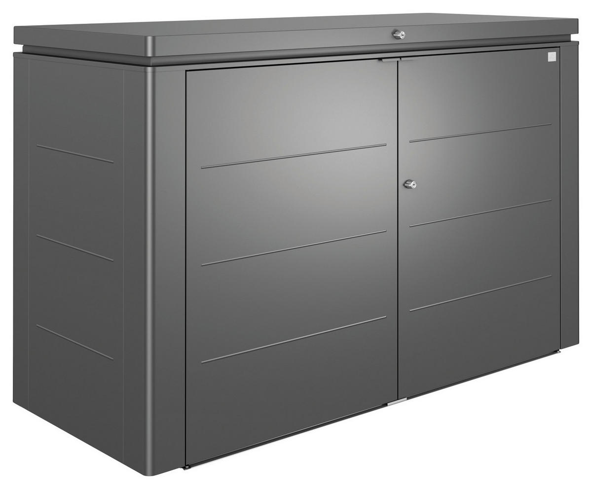 KISSENBOX - Dunkelgrau, Design, Metall (200/127/84cm) - Biohort