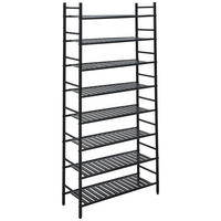 SCHUHREGAL Schwarz  - Schwarz, Basics, Metall (61.5/135.5/23.5cm) - Xora