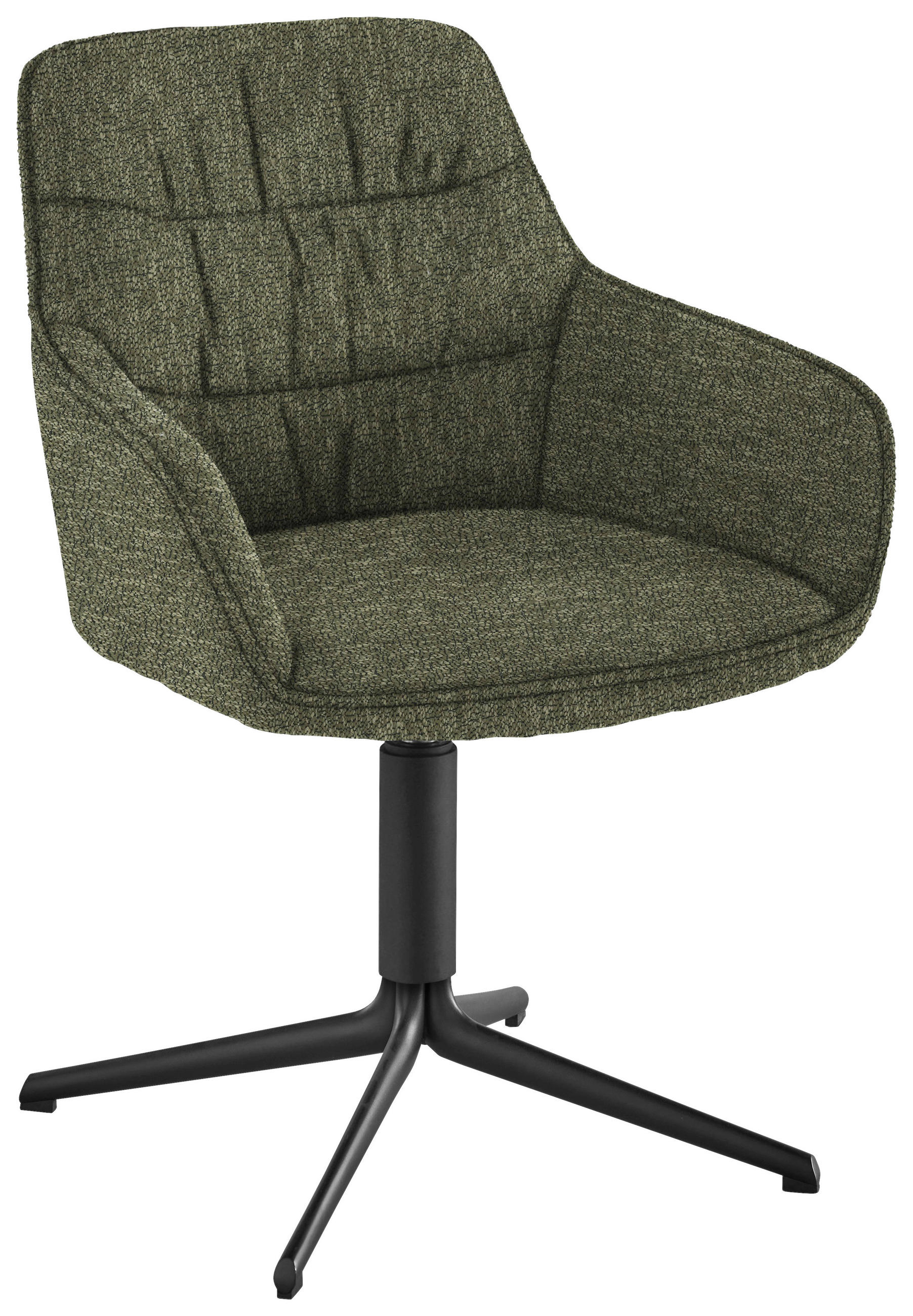 ARMLEHNSTUHL  in Eisen Bouclé  - Grün, Design, Textil/Metall (62/87/61cm) - Musterring
