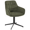 ARMLEHNSTUHL  Sitzfläche 360° drehbar Bouclé  - Grün, Design, Textil/Metall (62/87/61cm) - Musterring