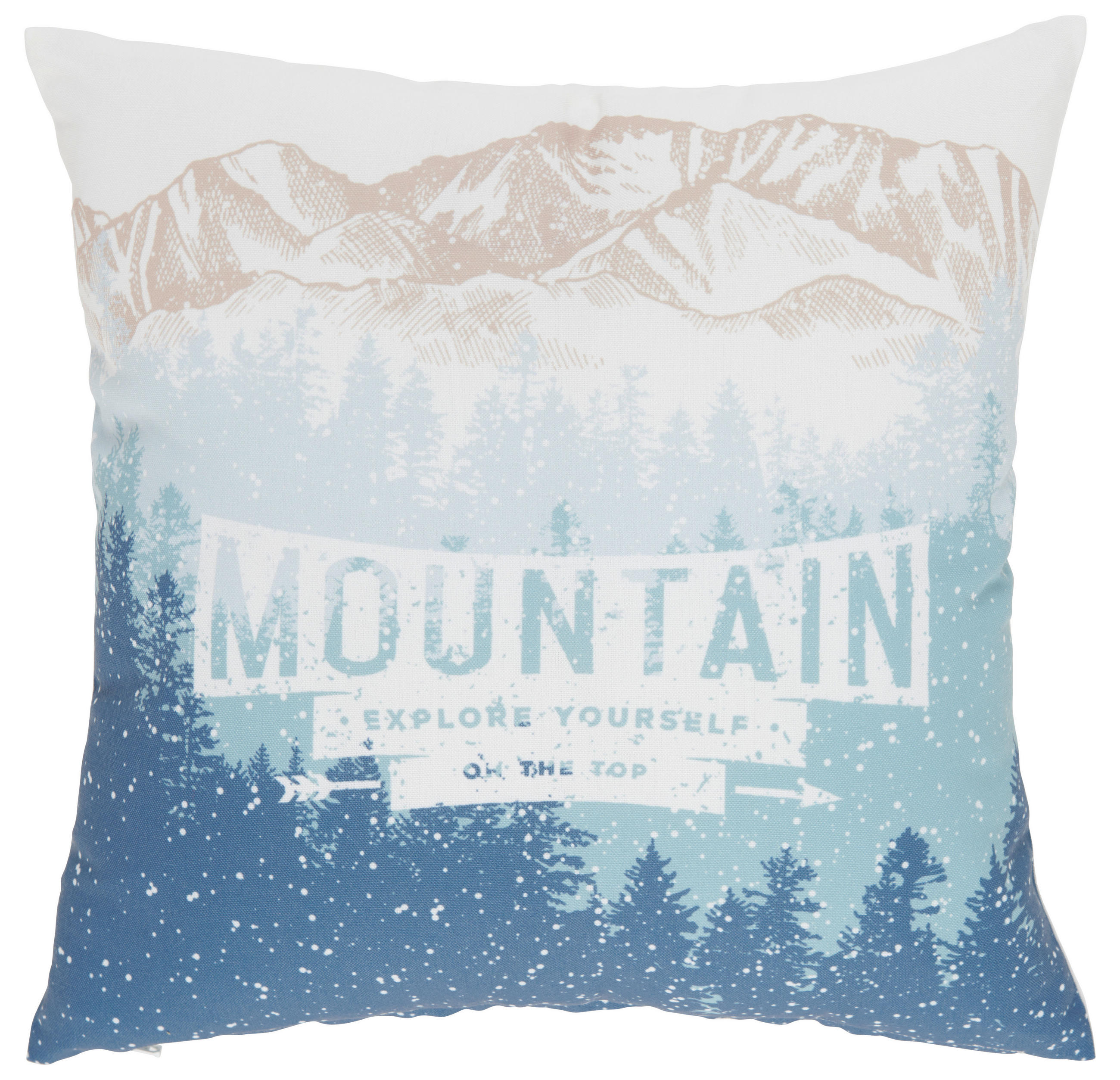 DÍSZPÁRNA 45/45 cm  - kék/fehér, Konventionell, textil (45/45cm) - X-Mas