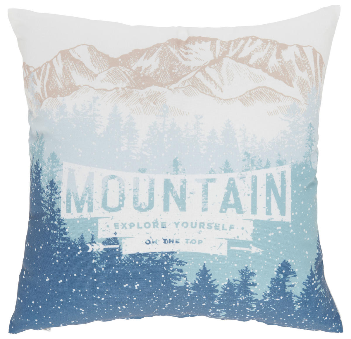 DÍSZPÁRNA 45/45 cm  - kék/fehér, Konventionell, textil (45/45cm) - X-Mas