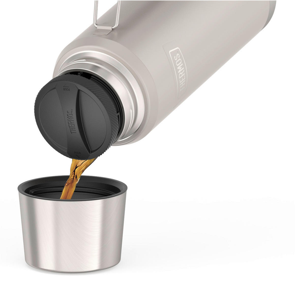 ISOLIERFLASCHE ICON 1,2 L  - Greige, Basics, Metall (1,2l) - Thermos