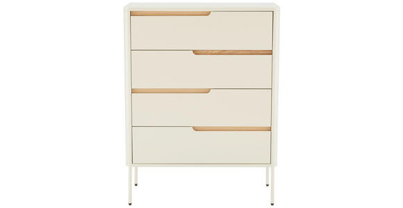 KOMMODE  in 80/105/40 cm  - Eichefarben/Grauweiß, Design, Holz/Holzwerkstoff (80/105/40cm) - Carryhome