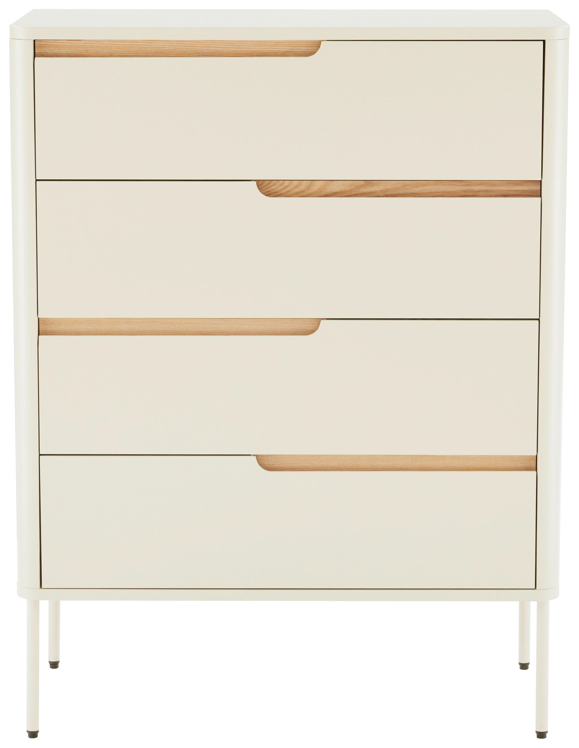 KOMMODE  in 80/105/40 cm  - Eichefarben/Grauweiß, Design, Holz/Holzwerkstoff (80/105/40cm) - Carryhome