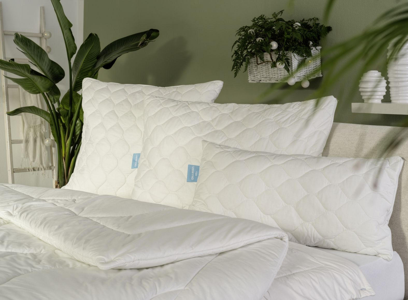 KOPFKISSEN   80/80 cm       - Weiß, Basics, Naturmaterialien/Textil (80/80cm) - UNWYND