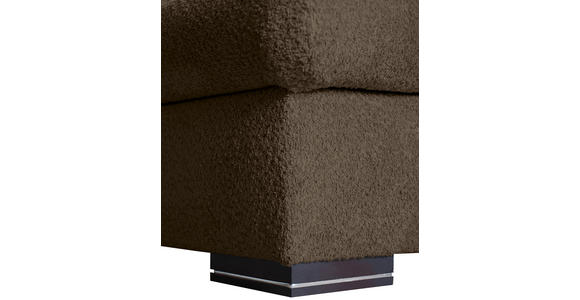ECKSOFA Braun Webstoff  - Braun, KONVENTIONELL, Holz/Textil (170/235cm) - Carryhome