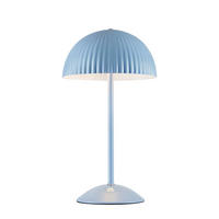 TISCHLEUCHTE Zin 18/35,5/18 cm  - Blau/Pastellblau, Basics, Metall (18/35,5/18cm) - Markslöjd