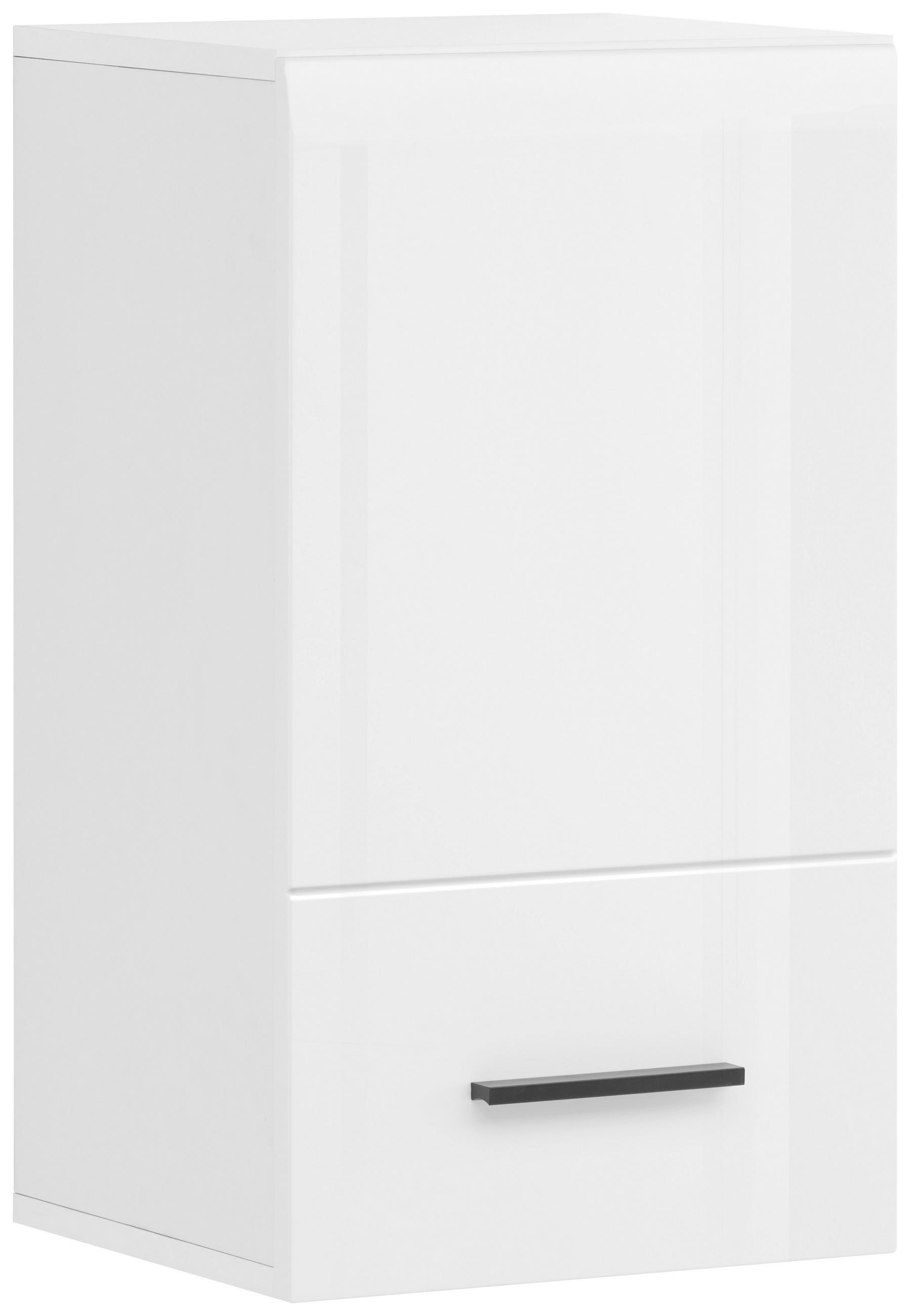 FALISZEKRÉNY 36/63,1/31,6 cm  - magasfényű fehér, Design, műanyag/faalapú anyag (36/63,1/31,6cm) - Hom`in