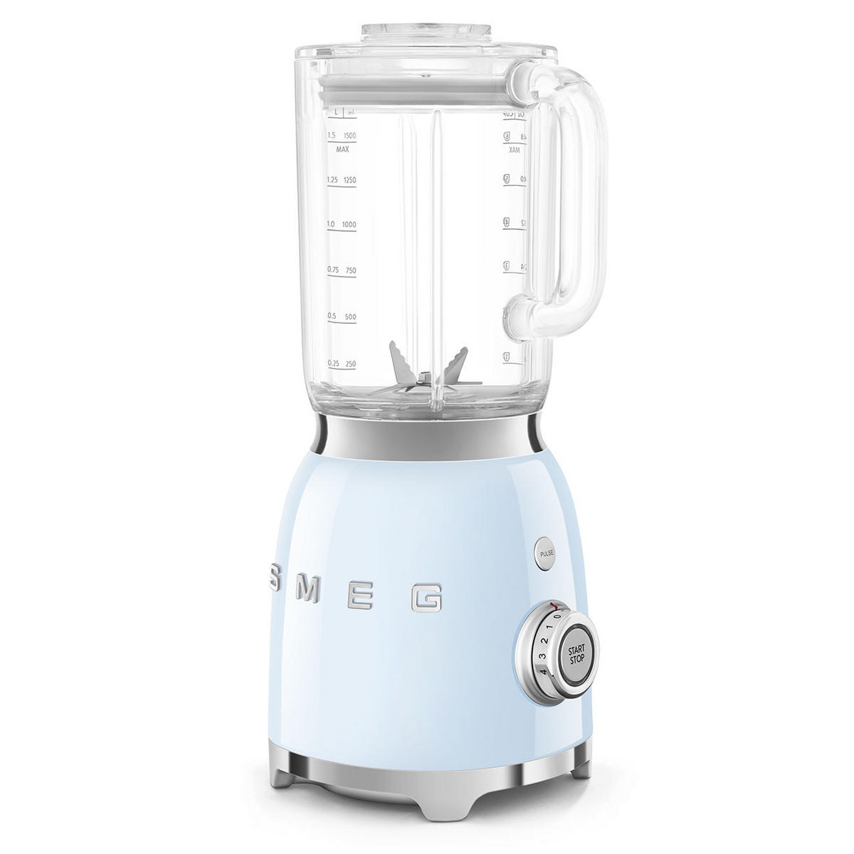 STANDMIXER  - Pastellblau, Design, Kunststoff/Metall (19,7/39,7/16,3cm) - SMEG