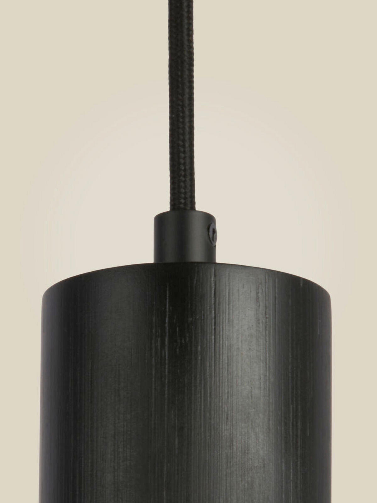 HÄNGELEUCHTE 12/12/270 cm  - Schwarz, Trend, Holz (12/12/270cm) - Good & Mojo