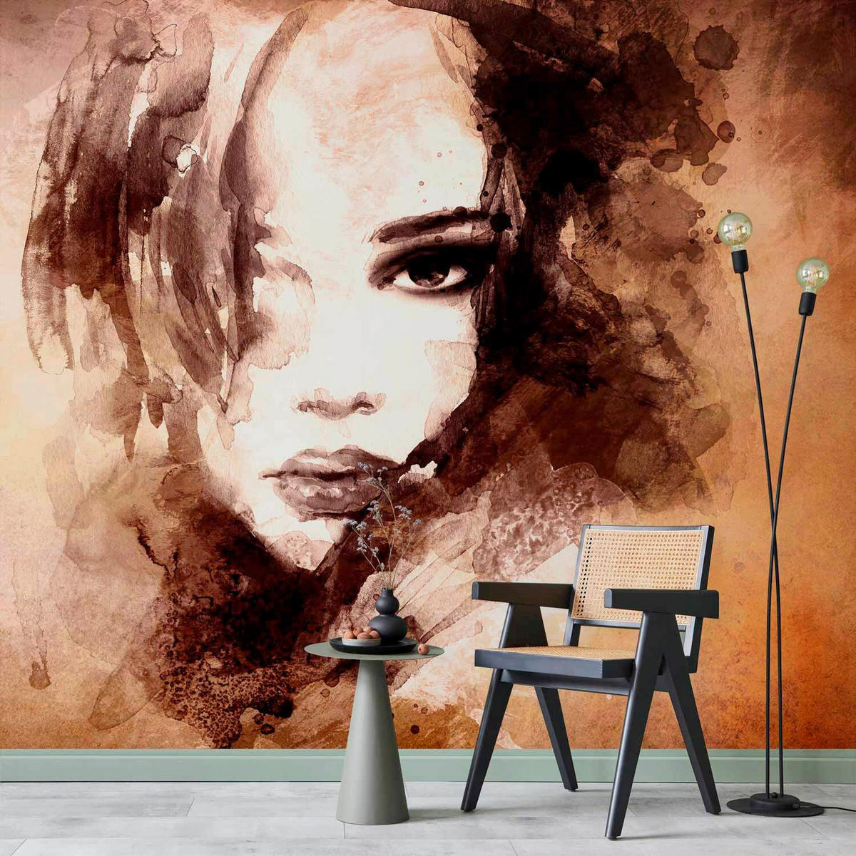 FOTOTAPET 350/245 cm  - beige/brun, Lifestyle, textil (350/245cm) - artgeist