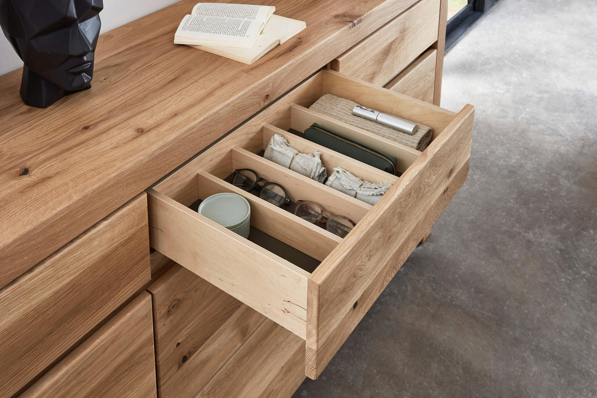 SIDEBOARD Eichefarben   - Wildeiche, Design, Holz/Holzwerkstoff (190,1/98,6/42,1cm) - Valdera