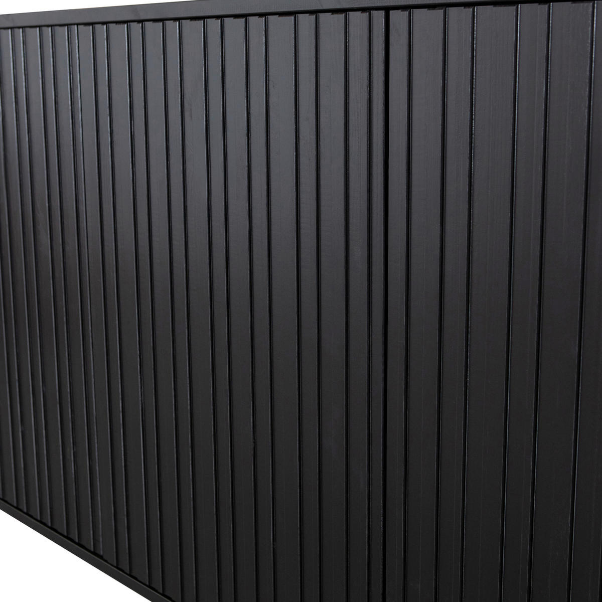 SIDEBOARD Gravure 200/85/44 cm  - Schwarz, Design, Holz/Metall (200/85/44cm) - Livetastic