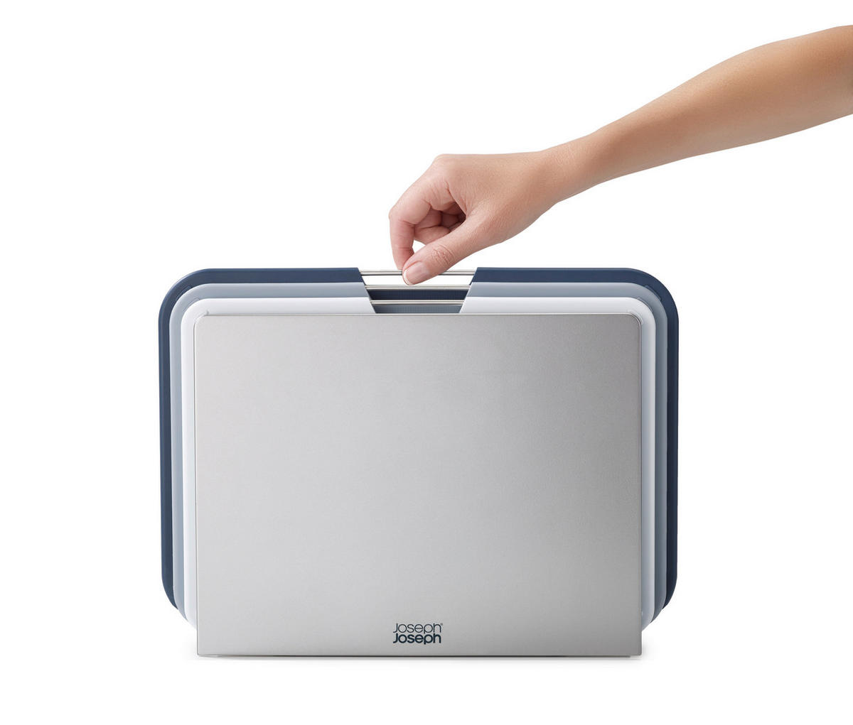 SCHNEIDEBRETT-SET 3-teilig    35,5/6,5/26 cm  - Grau, Basics, Kunststoff (35,5/6,5/26cm) - Joseph Joseph