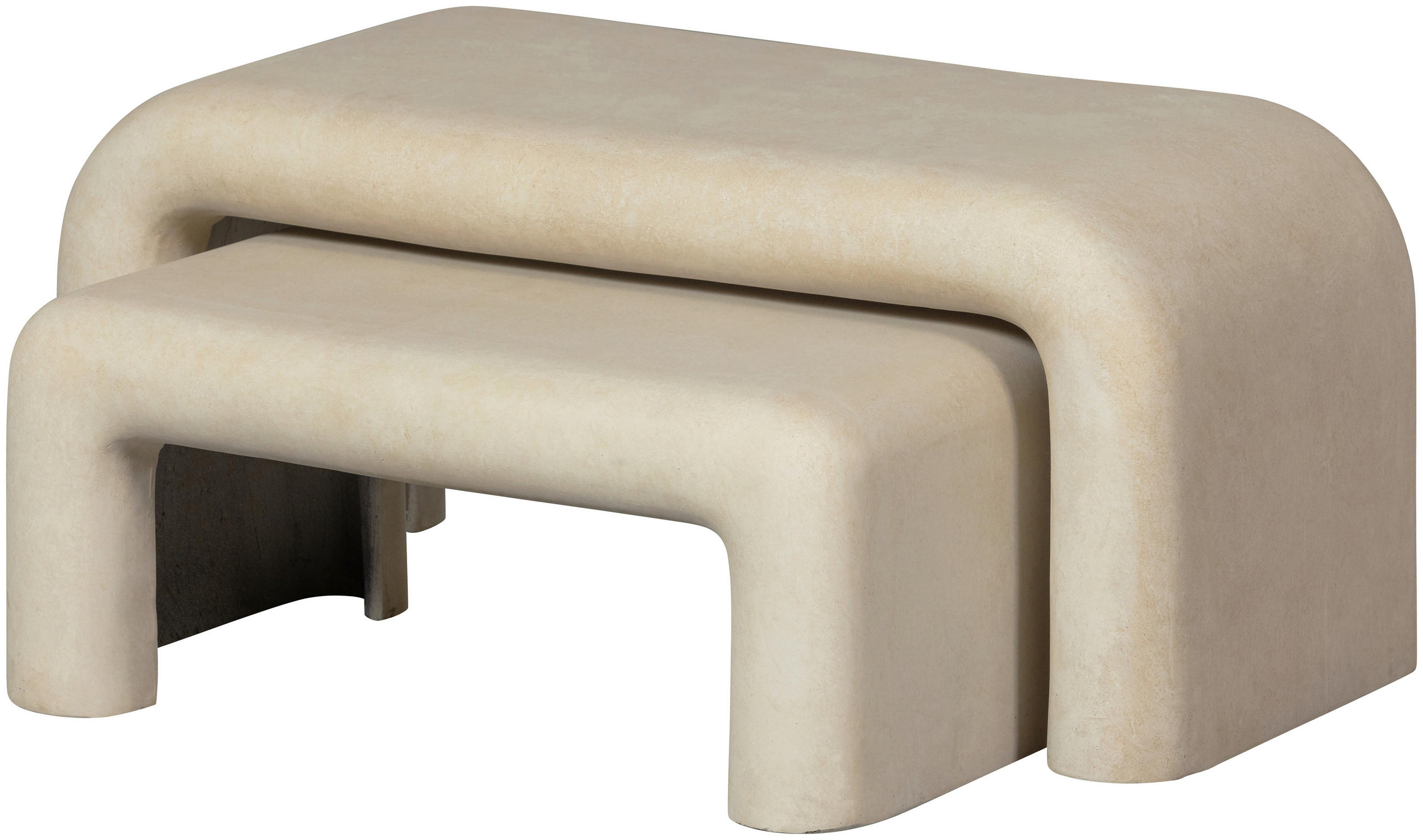 COUCHTISCHSET in Keramik 92/40/42 cm  - Naturfarben, Design, Keramik (92/40/42cm) - Livetastic