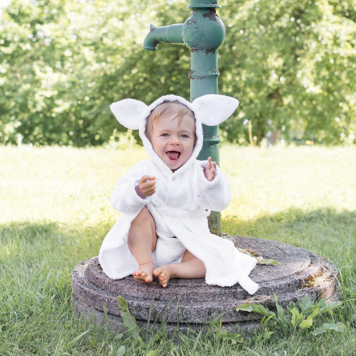 BADROCK FÖR BARN 98/104  - vit, Basics, textil (98/104null) - Summerville