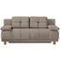 BOXSPRINGSOFA in Textil Beige - Chromfarben/Beige, MODERN, Textil/Metall (202/92/104cm) - Novel BOXSPRINGSOFA in Textil Beige - Chromfarben/Beige, MODERN, Textil/Metall (202/92/104cm) - Novel