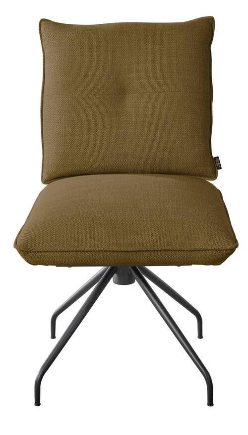 STUHL - Schwarz/Braun, Design, Textil/Metall (50/90/70cm) - Dieter Knoll