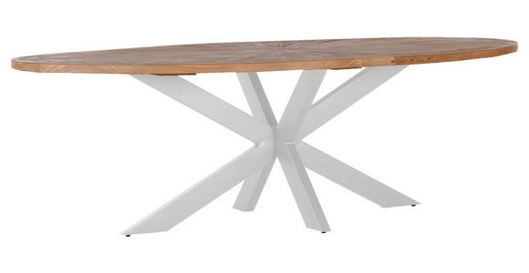 ESSTISCH in Holz 254/135/78 cm  - Ulmefarben/Weiß, LIFESTYLE, Holz/Metall (254/135/78cm) - Ambia Home