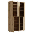SCHUHSCHRANK 110/192/35 cm  - Eiche Artisan/Grau, Basics, Holzwerkstoff/Kunststoff (110/192/35cm) - Xora