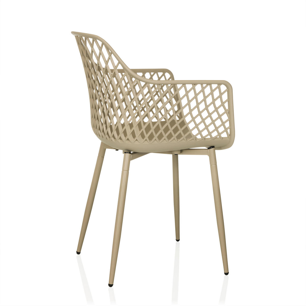 GARTENSTUHL Beige  - Beige, MODERN, Kunststoff/Metall (56/81/50cm) - MID.YOU
