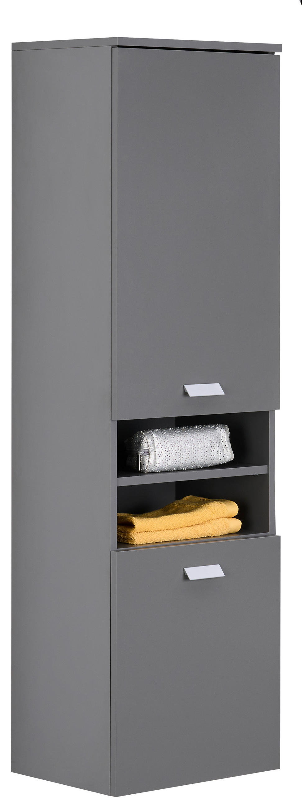 MIDISCHRANK 40,3/138,3/32 cm  - Silberfarben/Grau, MODERN, Holzwerkstoff/Metall (40,3/138,3/32cm) - Stylife