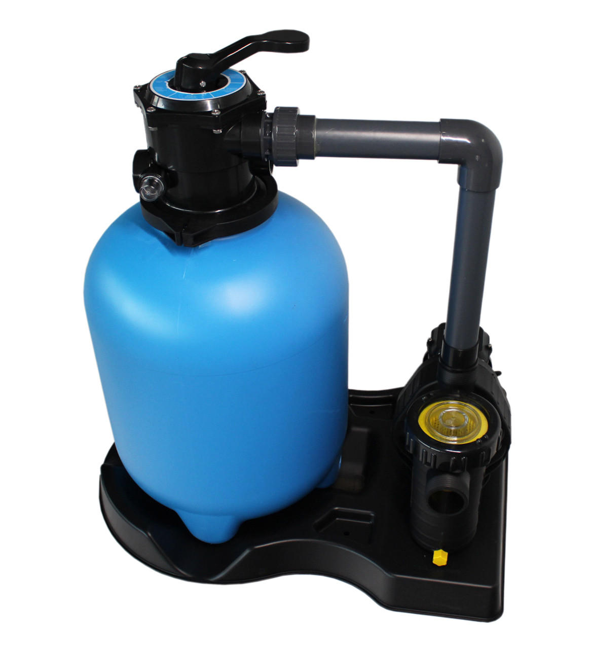 XXXLutz Sandfilterpumpe Blau, Schwarz 50x92x74 cm