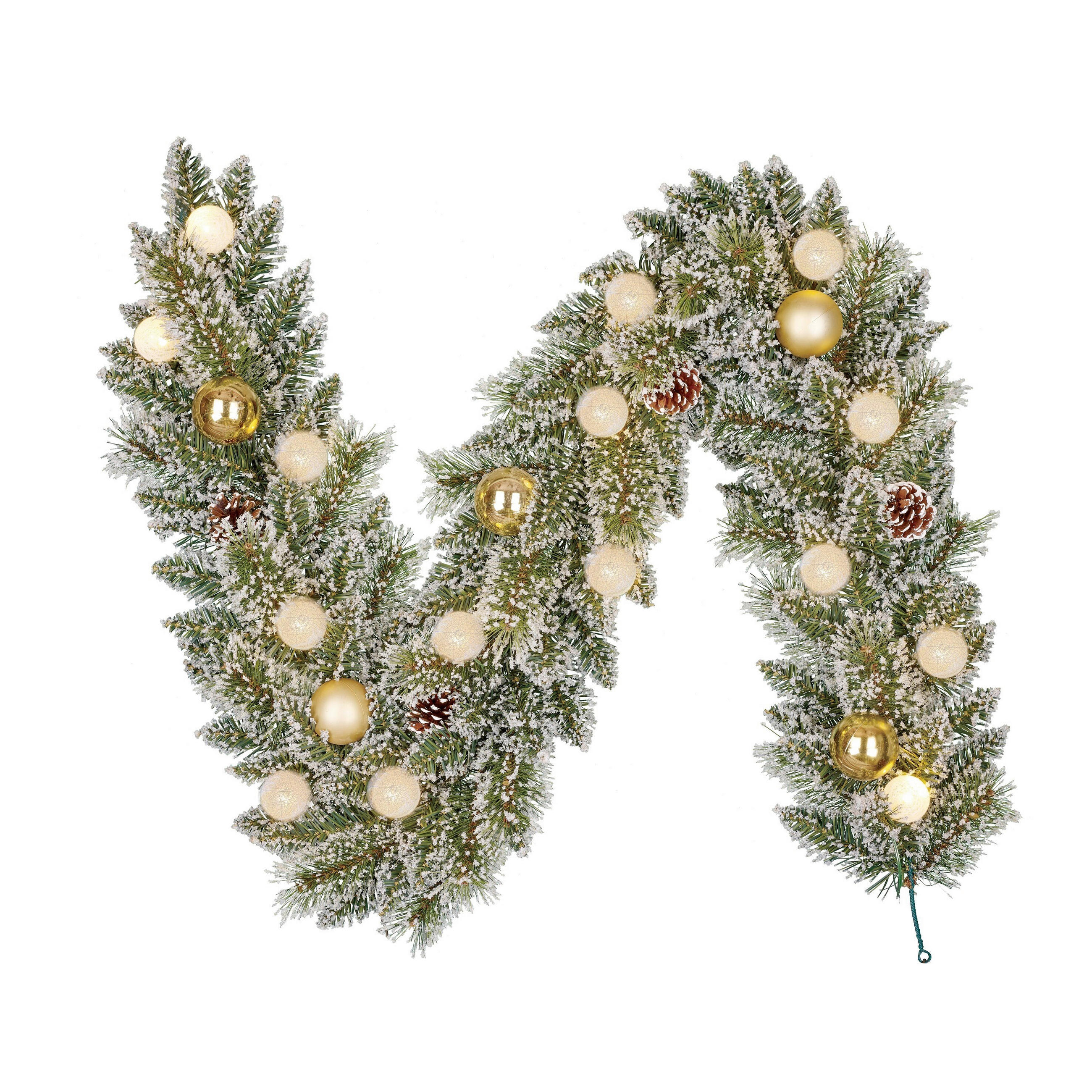 GIRLANDA - zelena, Basics, umetna masa (188/25/25cm)