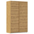 SCHWEBETÜRENSCHRANK 137/223/68 cm 2-türig Eichefarben  - Eichefarben, Design, Holzwerkstoff/Kunststoff (137/223/68cm) - Novel