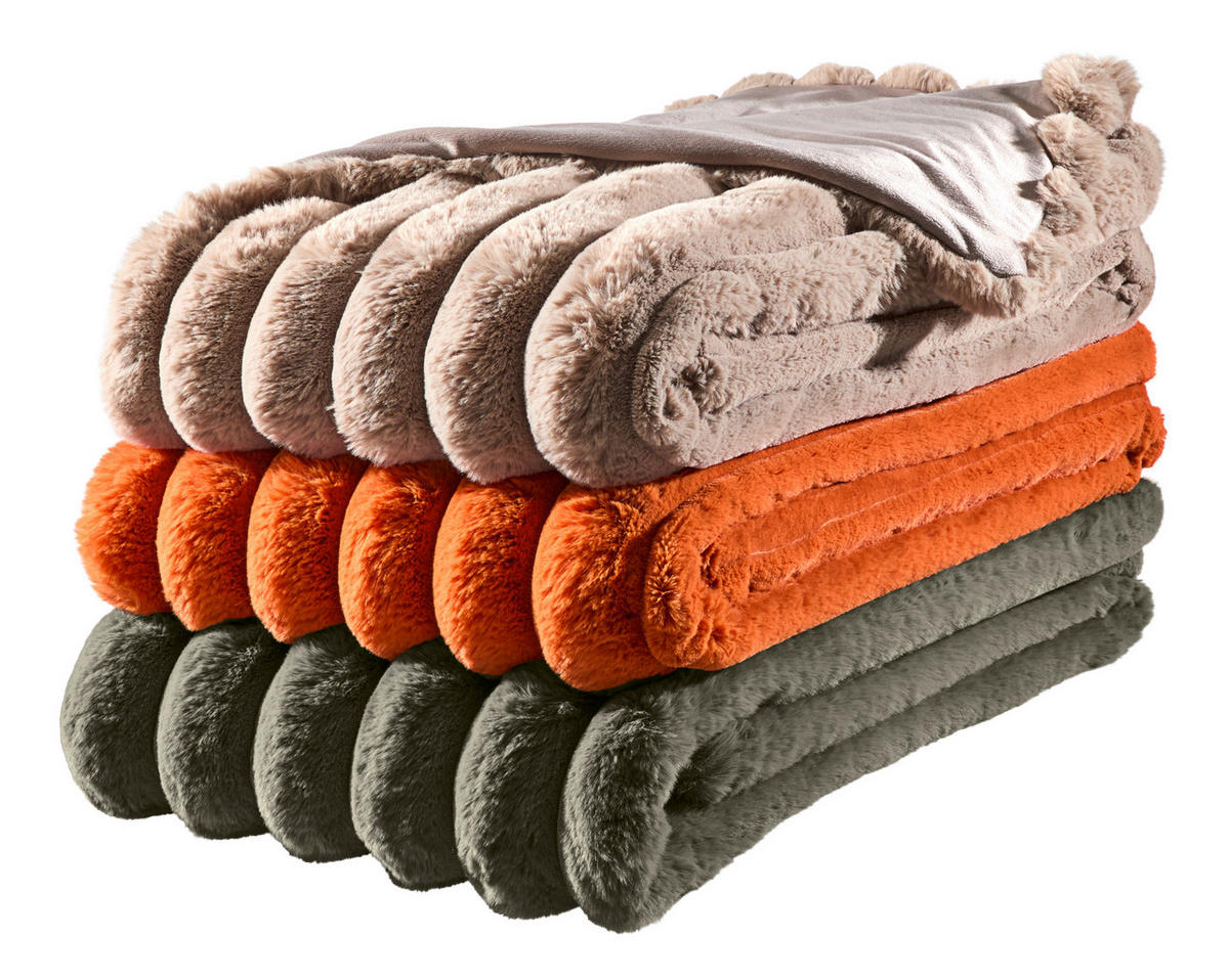 ĆEBE OD VEŠTAČKOG KRZNA 150/200 cm  ZUZANNO  - krem, tekstil (150/200cm) - Novel