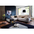 ECKSOFA in Velours Grau  - Schwarz/Grau, Design, Textil/Metall (236/262cm) - Hom`in