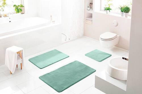 BIDET-VORLEGER Grün 50/60 cm  - Grün, Basics, Kunststoff/Textil (50/60cm) - Grund