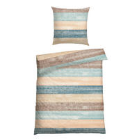 BETTWÄSCHE 2-teilig EMILIA Renforcé 135/200 cm  - Petrol, Basics, Textil (135/200cm)
