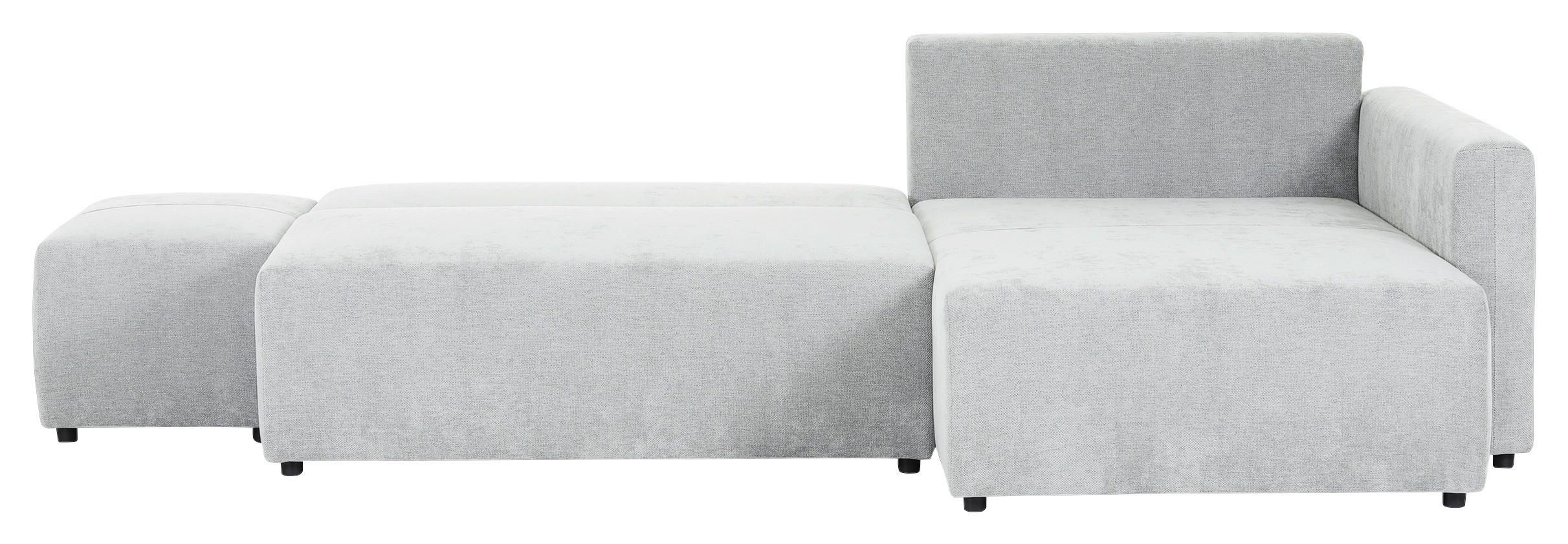 KUTNA GARNITURA tekstil  svijetlo siva   - svijetlo siva/crna, Konvencionalno, tekstil/plastika (295/200cm) - Carryhome