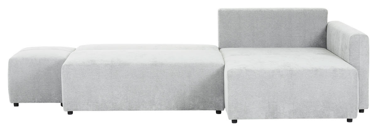 KUTNA GARNITURA tekstil  svijetlo siva   - svijetlo siva/crna, Konvencionalno, tekstil/plastika (295/200cm) - Carryhome