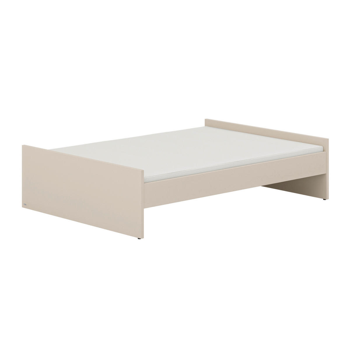 BODENBETT 140/200 cm  in Beige  - Beige/Schwarz, Basics, Holzwerkstoff (140/200cm) - Paidi
