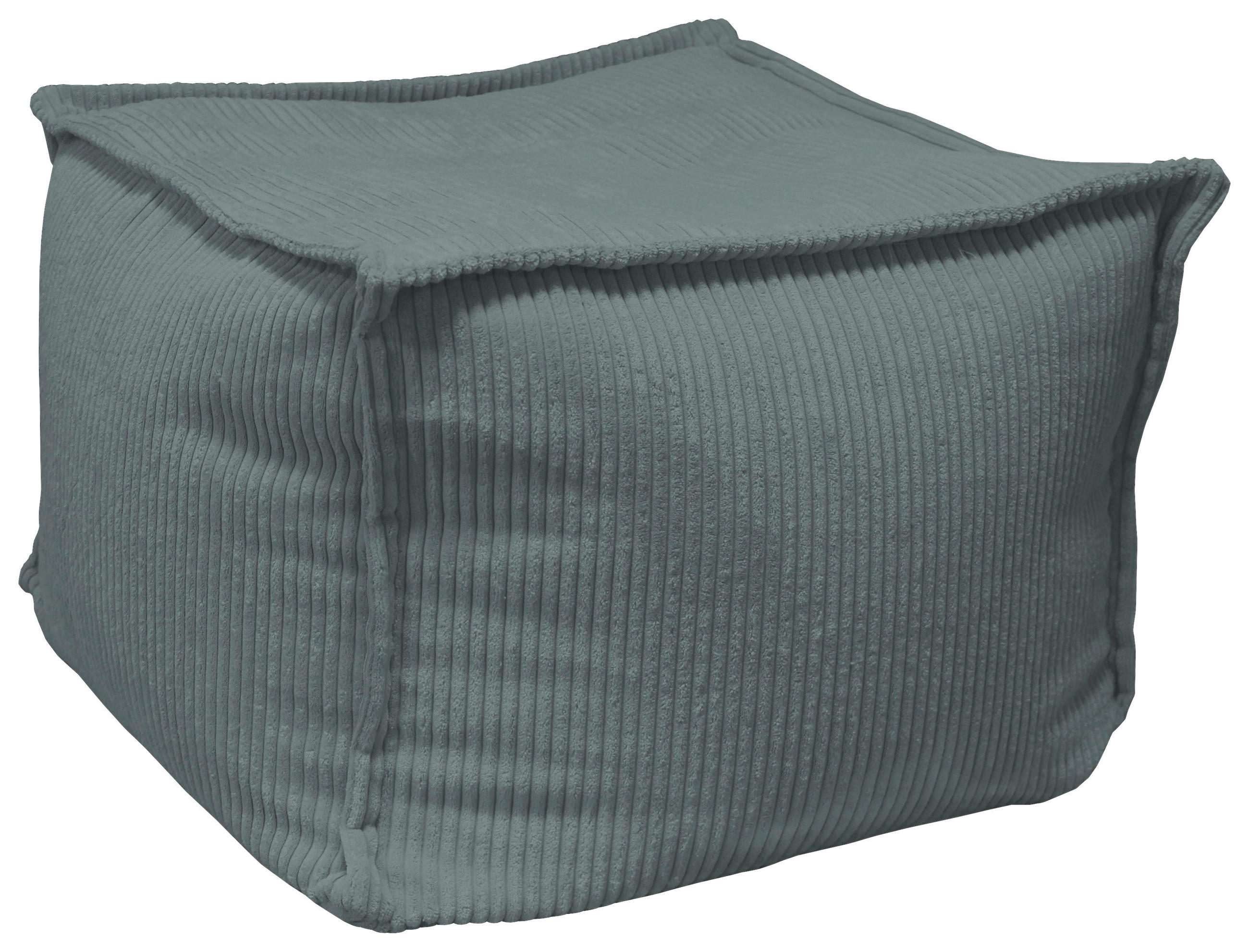 POUF Cord Graphitfarben 70/70/40 cm  - Graphitfarben, Design, Textil (70/70/40cm) - Carryhome