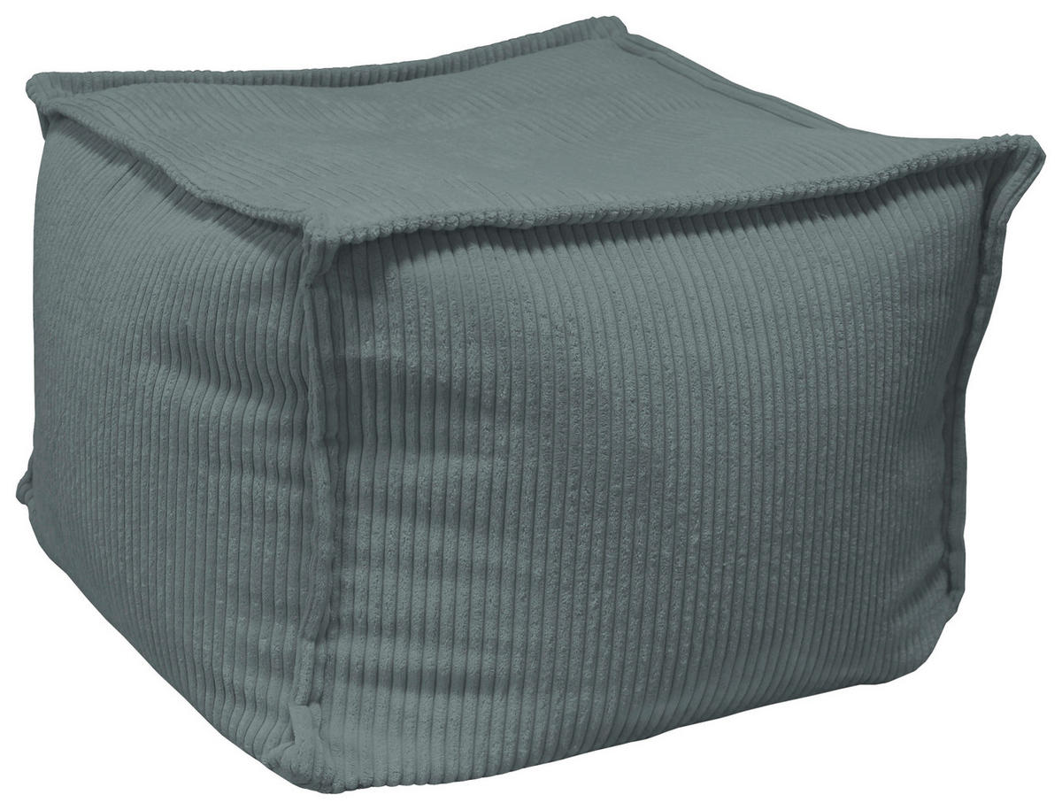 POUF Cord Graphitfarben 70/70/40 cm  - Graphitfarben, Design, Textil (70/70/40cm) - Carryhome