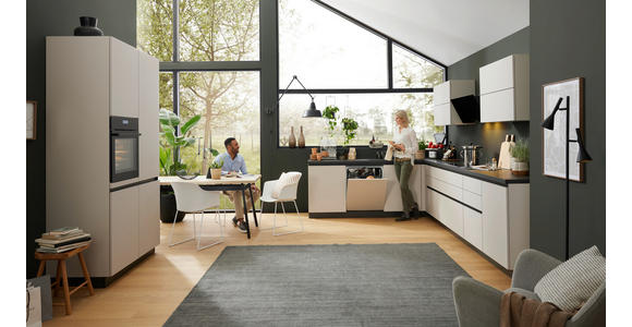 EINBAUKÜCHE   - Kaschmir, Design, Holzwerkstoff - Novel