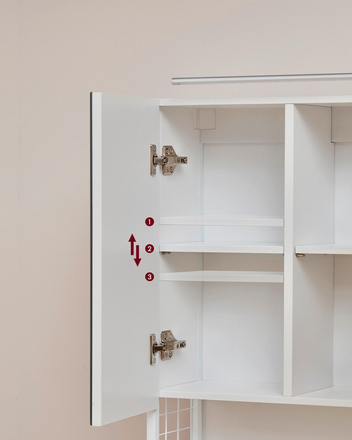 SPIEGELSCHRANK 70/70/14.5 cm  - Trend, Glas/Holzwerkstoff (70/70/14.5cm) - MID.YOU