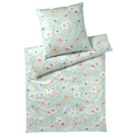 BETTWÄSCHESET Batist 160/210 cm  70 cm/50 cm  - Salbeigrün, Basics, Textil (160/210cm) - Elegante