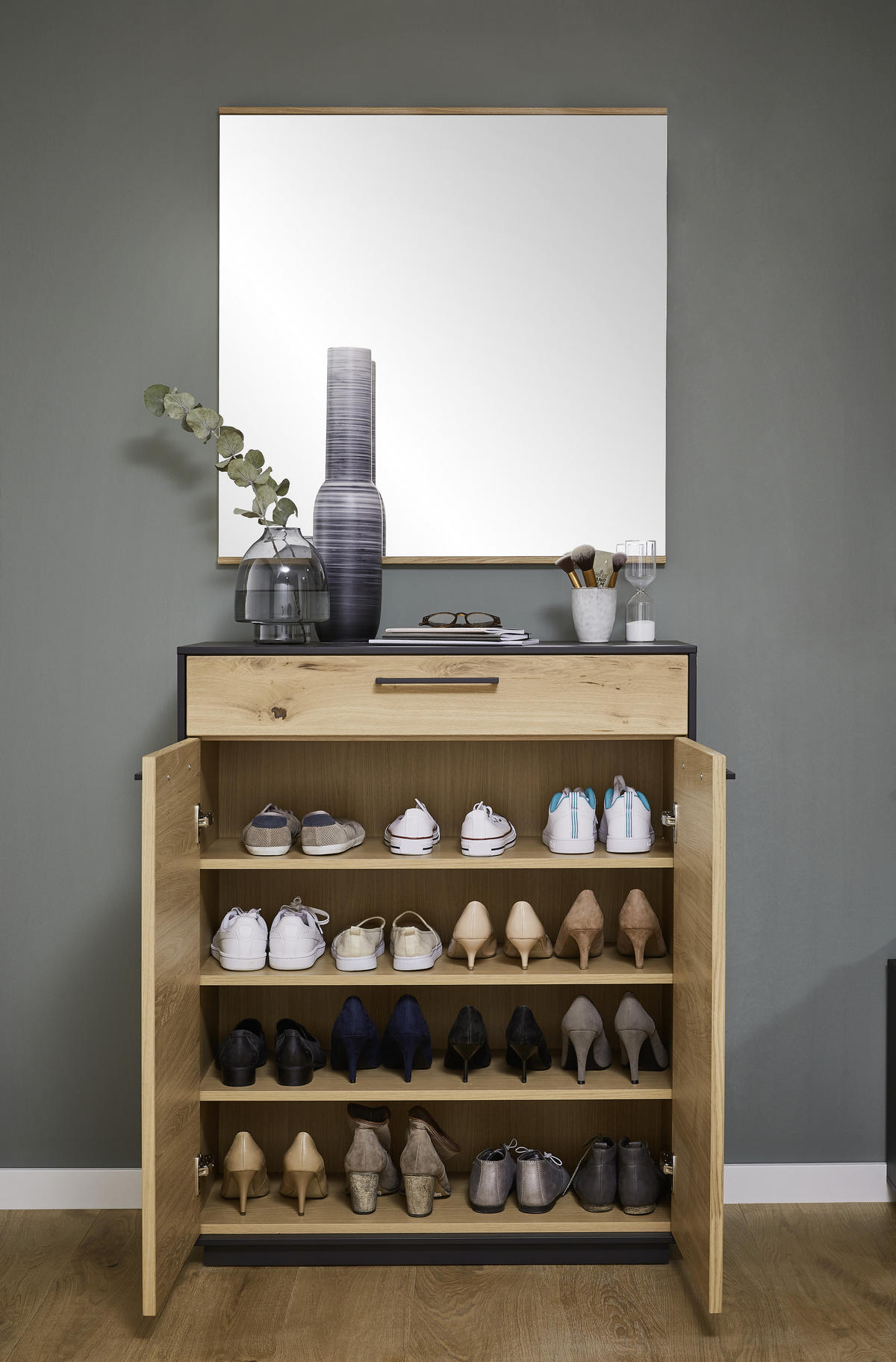 GARDEROBE 7-teilig  in 275/193/40 cm  - Design, Holz (275/193/40cm) - Dieter Knoll